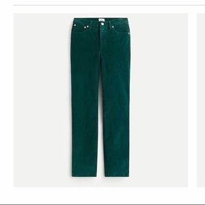 J. Crew Green straight leg garment dyed corduroys